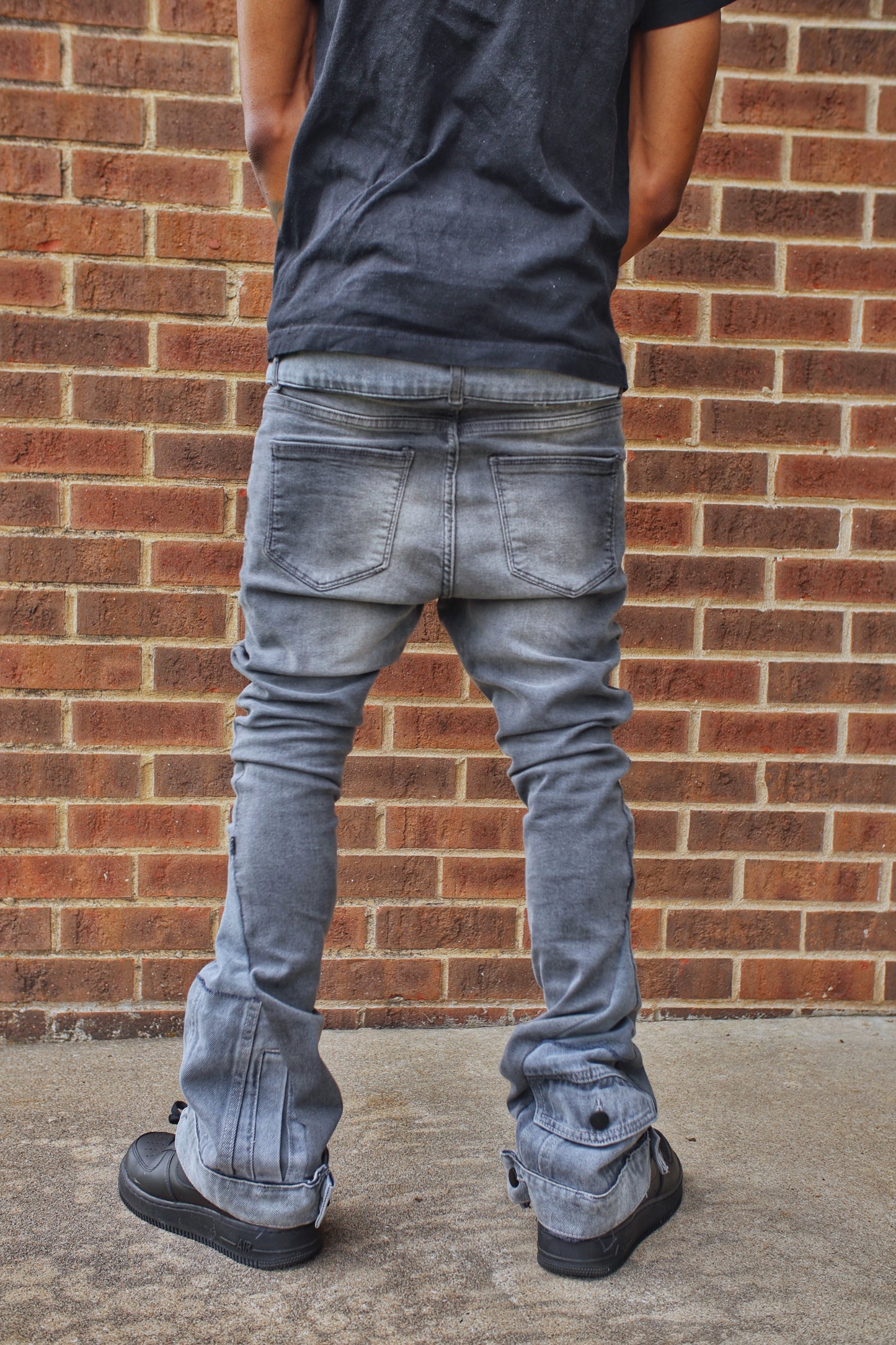 Ash Gray Pocket Denim